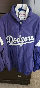 Preowned VINTAGE YOUTH M MAJESTIC Dodgers Jacket GREAT CONDITION - Picture 1 of 6