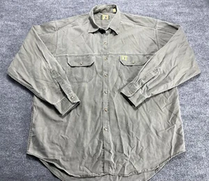 Vintage Duck Head Button up Shirt XL Tan Duck Canvas Workwear Outdoors Mens - Picture 1 of 14