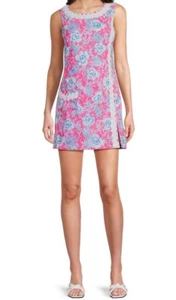 LILLY PULITZER MAMELUCO CAMBIO DE JENGIBRE 100% ALGODÓN FLORAL ROSA ROXIE TALLA 8 Y 16 EE. UU. - Imagen 1 de 15