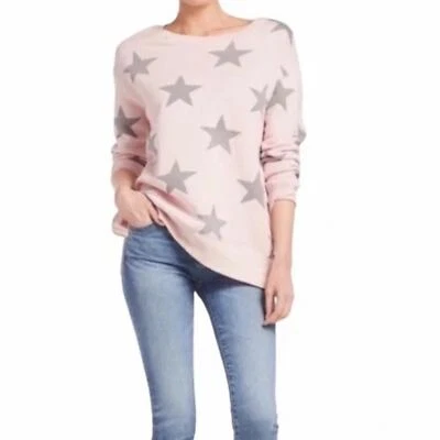 Sundry Star Zip Sweatshirt Womens 1 (Small) Pink Gray - Image 1 of 4