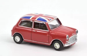 Norev 310521 Mini Cooper S rosso con bandiera 1964 scala 1:54 modellino auto - Foto 1 di 1