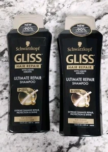 2x Schwarzkopf Gliss Hair Repair Ultimate Repair Shampoo 13,6 flüssige Unzen - Bild 1 von 2