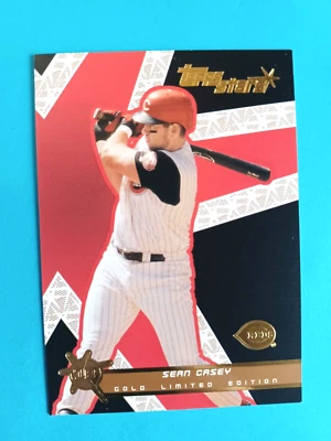 2001 TOPPS STARS SEAN CASEY #35 GOLD PARALLEL #116/499 CINCINNATI REDS - Image 1 of 2