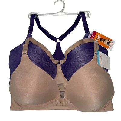Warner's Bra Wirefree Front Close Racerback Play It Cool Moisture Wicking RM4281 - Image 1 of 4