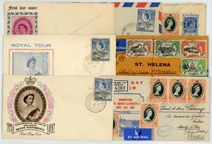 Queen Elizabeth Coronation Royal Tour Early Stamp Covers #22437s - Picture 1 of 4