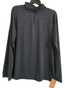 American Legends  RN151232  Pullover 1/4 Zip -Long Sleeve -Gray -Polyester Nwt - Picture 1 of 5