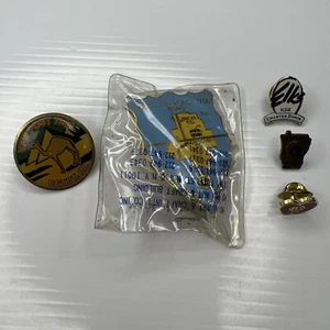 Lotto H4 Lions club VFW alci mela Telford boro smalto vintage retrò spilla ottone - Foto 1 di 9