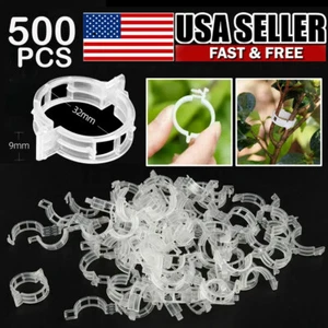 500 PC 32mm Garden Plant Support Clips Tomato and Veggie Trellis Twine - Picture 1 of 12