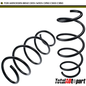 2x Coil Spring Front for Mercedes-Benz C204 W204 C250 C300 C350 2008-2015 Sedan - Picture 1 of 8