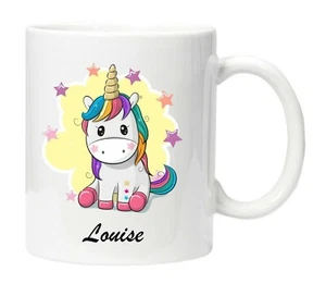 Unicorn NAME Mug Personalised with any name on both sides Gift - Picture 1 of 2