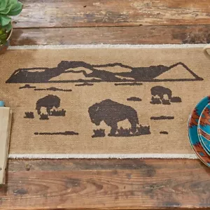 BISON TABLE RUNNER, 13X36, NWT, FREE SHIPPING! - Picture 1 of 2