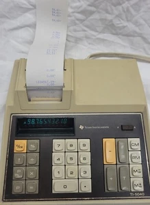 Vintage Texas Instruments TI-5040 Thermal Printing Calculator - Picture 1 of 10