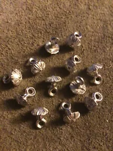 Pewter buttons 11mm patterned dome (12 pack) for historical clothing & costume. - Picture 1 of 3