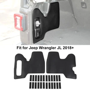 2X Rear Trunk Side Protective Pads Cover Accessories For Jeep Wrangler JL 18+ 4D - Picture 1 of 8