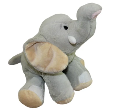 Ganz Webkinz Velvety Elephant Gray Tan Plush Stuffed Animal Toy No Code 11" - Image 1 of 4