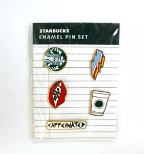 Paquete de 5 prendedores esmaltados Starbucks verano 2020 regreso a clases - Imagen 1 de 2
