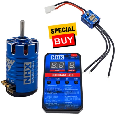 NEW NHX RC 5500KV 17.5T Mini 1525 Sensored Brushless Motor w/ ESC / Programming - Image 1 of 4