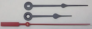 Spade Style Clock Hands Set Quartz Battery Clock 7 to 8" DIal NEW Red Sweep - Picture 1 of 1