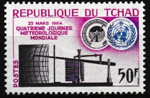Chad - Día Mundial de la Meteorología sin usar 1964 Mi. 115 - Imagen 1 de 1