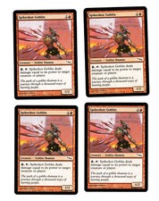 4x Spikeshot Goblin EX Mirrodin Mtg Magic EDH 4x x4