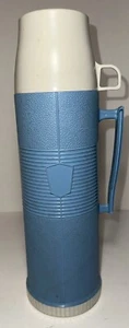 Hawthorne By Thermos King Seeley Thermos Size One Quart Light Blue 13" #9359 - Picture 1 of 11