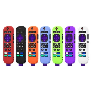 1* Silicone Protective Case Cover For 2021 Roku Voice Remote Control Shockproof - Picture 1 of 19