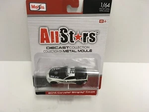 Maisto 1/64 Diecast Metal 2014 Corvette Stingray Cupé Policía Allstars Serie 14 - Imagen 1 de 9