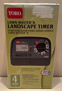 Toro 53805 Lawn Master II 4-ZONE Landscape Sprinkler System Water Timer. NEW - Picture 1 of 5