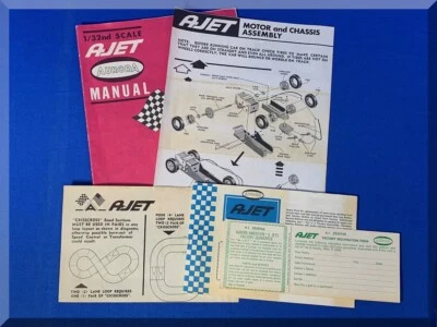 VINTAGE 1960s AURORA SLOT CAR RACING 1:32 SCALE CAR PAPERWORK FREE SHIPPING - Image 1 of 4