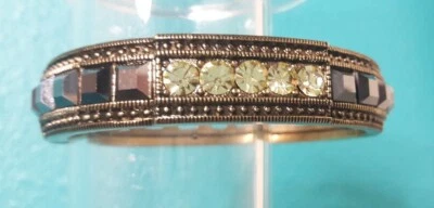 HEIDI DAUS “Tantalizing” Crystal Bangle Bracelet ~  M/L - Image 1 of 4