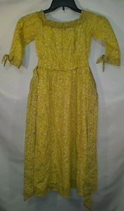 eShakti Womens Yellow Floral Off the Shoulder Dress Size XS Fit & Flare - Picture 1 of 4