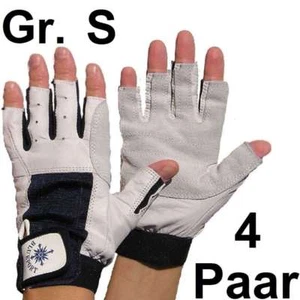 4x BluePort Roadie Handschuhe Leder Gr. S / 7 fingerlos Rigger Gloves Bühnenbau - Picture 1 of 11