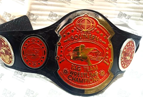AWA Southern Tag Team  Heavyweight Wrestling Champions Title Belt Cover