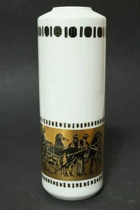 Hertel & Jacob Bavaria Vaso Di Fiori Vaso In Porcellana 20Cm Vasi Vintage Oro - Picture 1 of 9