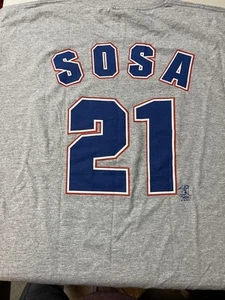 Vintage Sammy Sosa chicago Cubs # 21 shirt NEW with Tags - Picture 1 of 5