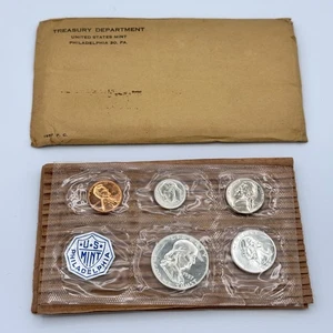 Penny Nickel Dime Quarter Franklin 1957 medio dólar plata prueba juego como nuevo abierto - Imagen 1 de 6