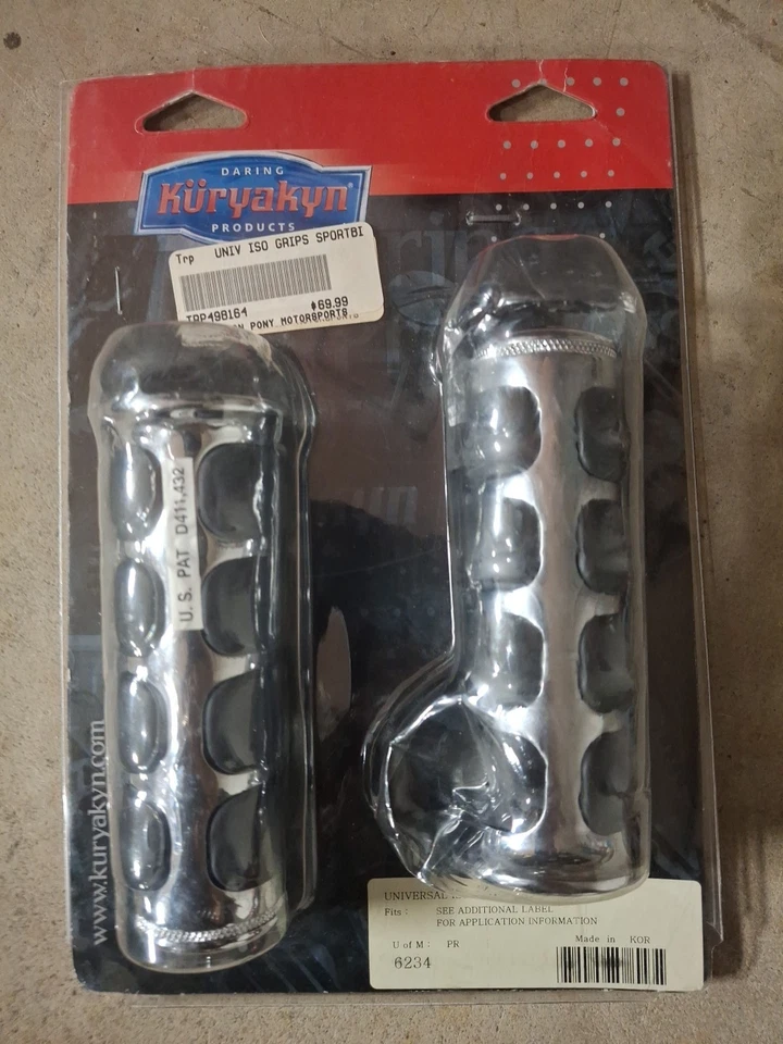 Kuryakyn - 6234 - ISO 握把适用于运动自行车,镀铬 — 第 1/4 张图片