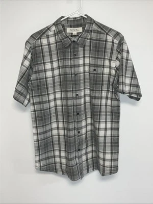 Camisa Ezequiel manga corta abotonada para hombre grande.  13515 Foto 1 de 3