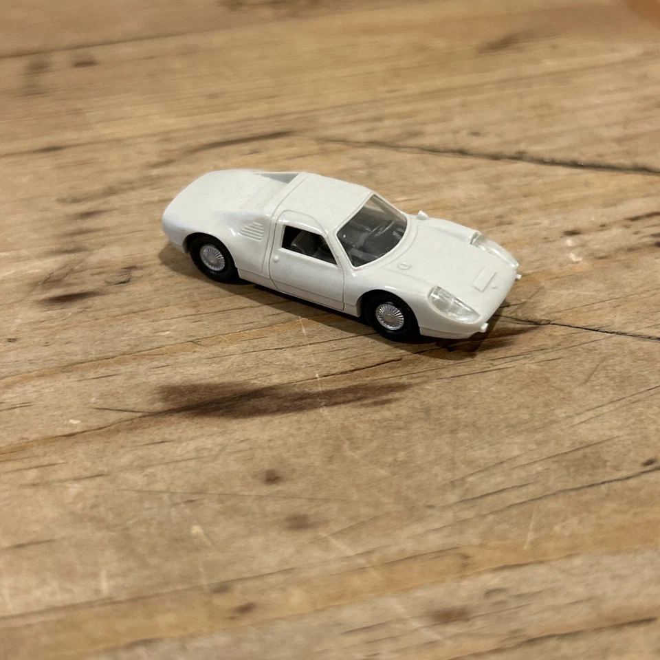 Coche miniatura de juguete vintage Wiking Porsche Carrera 1:87 gris claro Foto 1 de 4