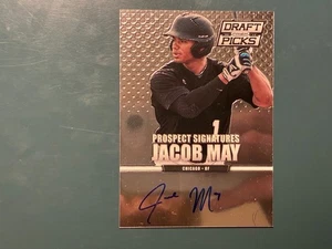2013 Panini Prizm Draft Picks - Prospect Signatures Jacob May #51 (AU, RC) - Picture 1 of 2