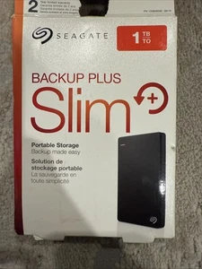 Seagate Backup Plus Slim 1TB External Hard Drive STDR1000100 - Picture 1 of 5