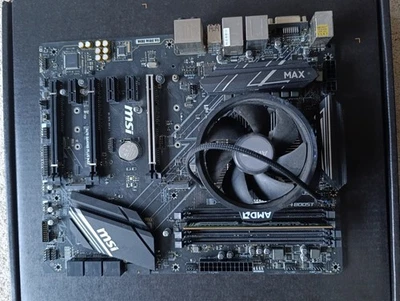 MSI GAMING PLUS MAX AMD X470 Ryzen 3 1200 8GB ram Bundle  - Image 1 of 2