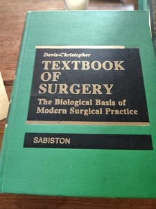 Davis-Christopher Textbook Of Surgery Volume 12  Hardback Sabiston - Picture 1 of 8