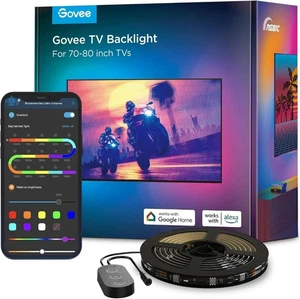GOVEE H6169 Smart RGBIC LED TV Hintergrundbeleuchtung für 70"-80" Fernseher - Z03  - Bild 1 von 8