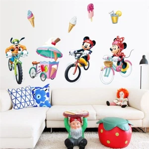  3D Cartoon Mickey Minnie Wall Stickers For Kids Room Bedroom Wall Decoration  - Picture 1 of 1