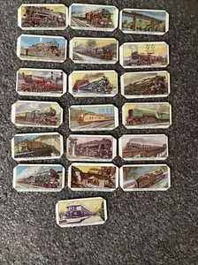 1932 Amalgamated Press Famous Trains & Engines 19/24 Ex Album Cards WB1 - Picture 1 of 2
