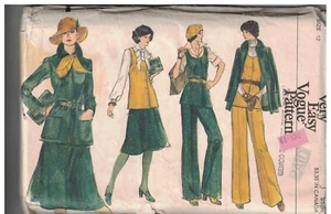 9288 Vintage Vogue Sewing Pattern Misses Jacket Vest Skirt Pants Very Easy OOP - Picture 1 of 2