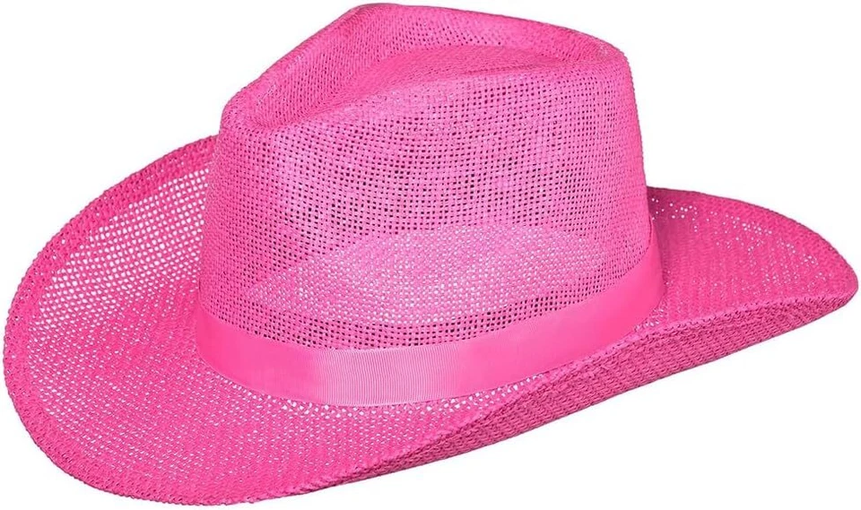 Sombrero de Vaquero de Paja Traje Tú mismo Vestido Elegante Halloween Disfraz Accesorio 5 COLORES Foto 1 de 1