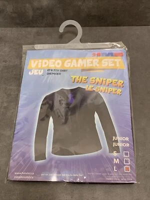 HMS Video Gamer Set SNIPER Sublimated Costume Shirt Stretch JUNIOR SIZE LARGE - Image 1 of 3