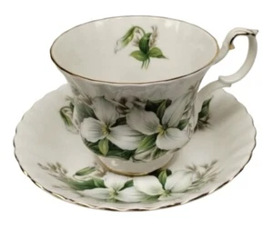 Royal Albert Trillium Tasse & Untertasse Knochen China - Bild 1 von 9